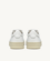 Zapatillas Autry medallista bajas de piel blancas
